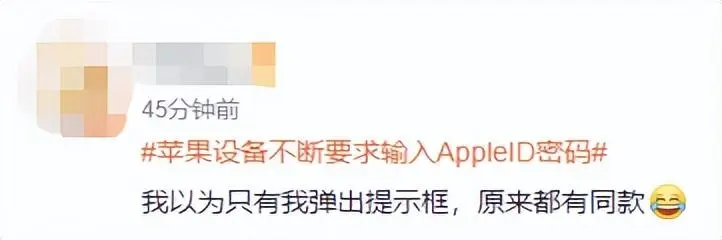 苹果设备不断要求输入AppleID密码（用户抱怨苹果设备出现Bug）