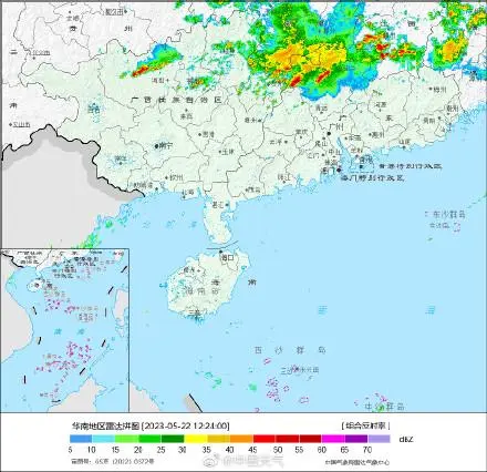 桂林2小时下完了1天的大暴雨（强降雨云系继续东移影响湘粤多地）