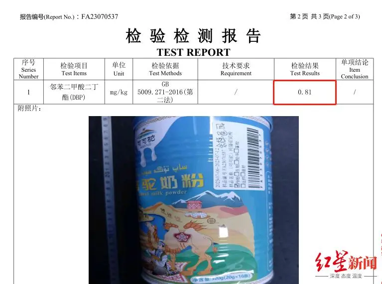 网红辛吉飞代言奶粉被举报含违禁成分！客服回应