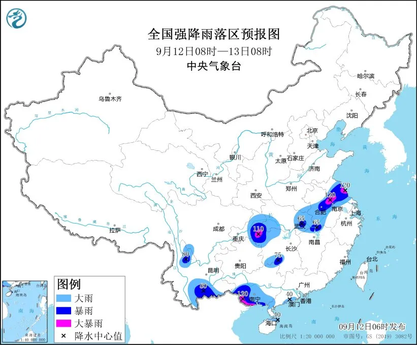 暴雨黄色预警！涉12省份，局地有大暴雨和强对流天气